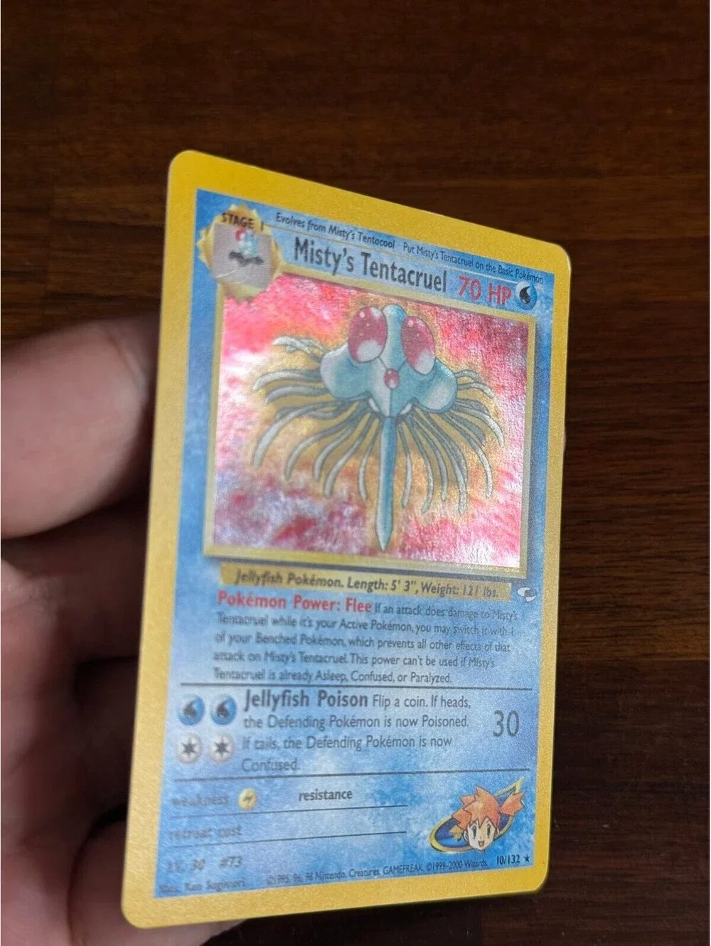 Misty's Tentacruel Holo Rare Pokémon Card #73